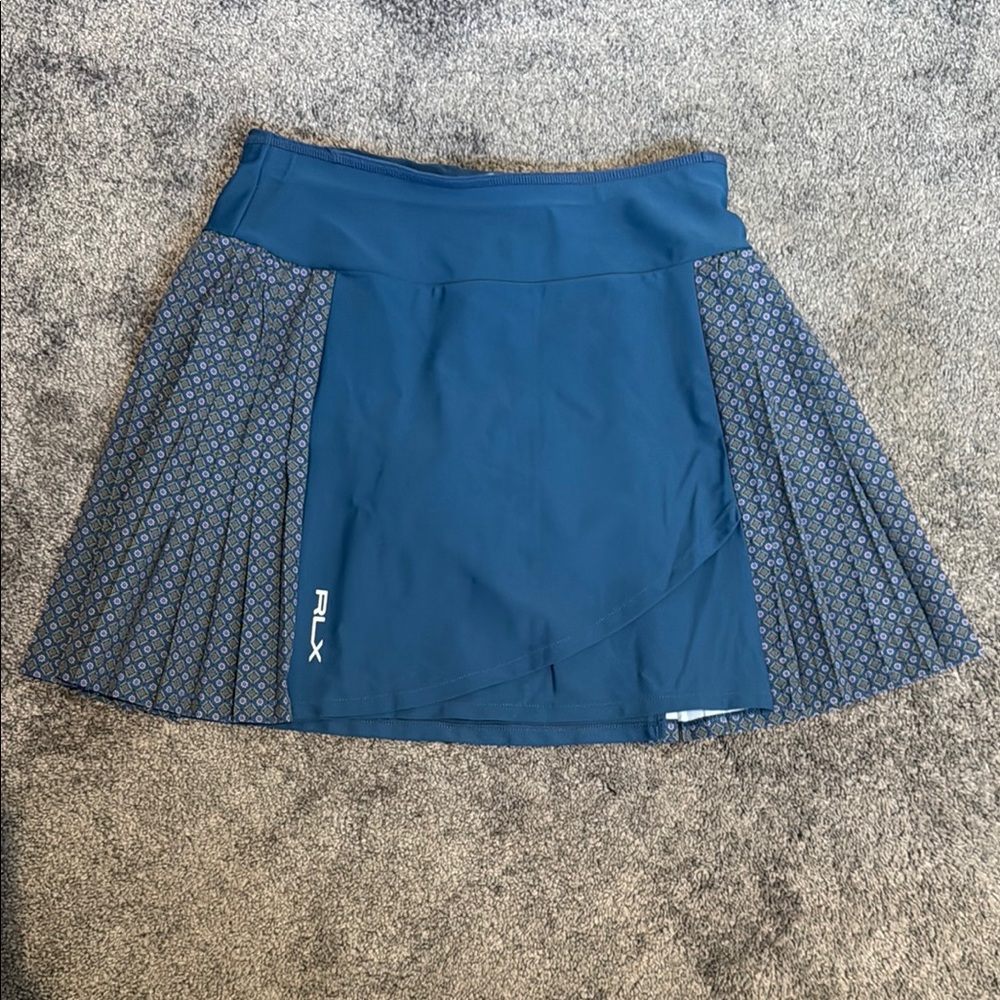 Women's RLX Ralph Lauren sport Blue Pleated Athletic Skort